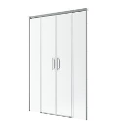 Radaway Idea Brushed Nickel DWD szálcsiszolt króm zuhanyajtó 180 átlátszó (387128-91-01)