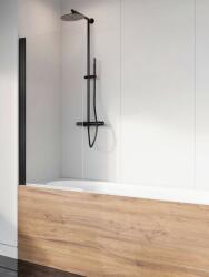 Radaway Nes 8 Black PNJ I fekete kádparaván 60 átlátszó jobbos (10061060-54-01R)