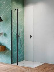 Radaway Nes 8 Black Walk-in KDD II fekete zuhanyfal 90 átlátszó balos (10085090-54-01L)