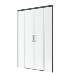 Radaway Idea Brushed GunMetal DWD szálcsiszolt fegyvermetál zuhanyajtó 190 átlátszó (387129-92-01)