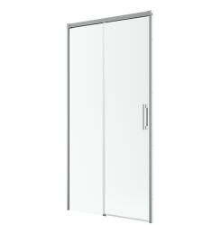 Radaway Idea Brushed Nickel DWJ szálcsiszolt króm zuhanyajtó 110 átlátszó jobbos (387015-91-01R)