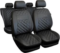AUTO-DEKOR Huse auto universale Perfect Line din piele ecologică cu cusături argintii potrivite pentru FIAT FIORINO