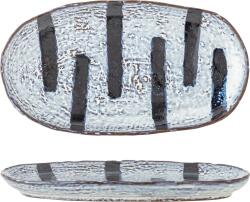 Bloomingville Platou pentru servire Ever 24, 5 cm albastru-negru (82061855)