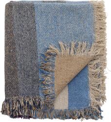 Bloomingville Cuvertură Maji 160 x 130 cm albastră din materiale reciclate (82062489)