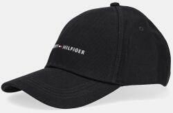 Tommy Hilfiger pamut baseball sapka fekete, sima, AM0AM13431 - fekete Univerzális méret