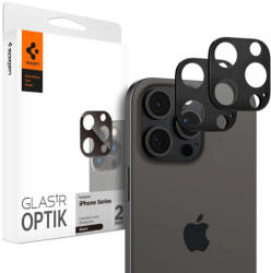 Spigen iPhone 14 Pro / 14 Pro Max / 15 Pro / 15 Pro Max / 16 Pro / 16 Pro Max Kameravédő Üvegfólia - Spigen Glas. tR Optik - Fekete x 2 db (AGL05273)