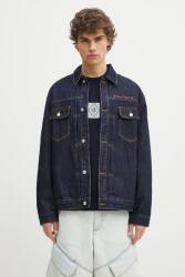 Billionaire Boys Club farmerdzseki Script Logo Denim Jacket sötétkék, átmeneti, oversize, B25107 - sötétkék M