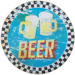 Dekoratív tábla - sör témájú fémlap