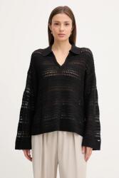 Tommy Hilfiger pulóver könnyű, fekete, WW0WW46524 - fekete S