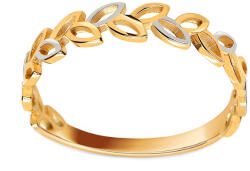 Heratis Forever Sárga és fehér arany gyűrű levél motívummal, 9K IZ24719AYHR