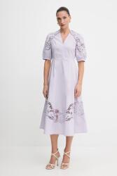 TWINSET pamut ruha lila, midi, harang alakú, 251TT2330 - lila 36