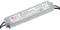 GLP FESZÜLTSÉG LED tápegység 24V 18W 0.75A GPV-18-24 IP67 HERMETIC (ZASSY0339C)