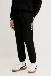 Tommy Hilfiger pamut melegítőnadrág fekete, nyomott mintás, DM0DM22145 - fekete S