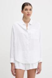Hollister Co Hollister Co. len ing galléros, fehér, relaxed, KI340-5055 - fehér L