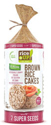 RiceUP! barna rizses puffasztott szelet 7 féle szupermaggal 120 g (Gluténmentes)