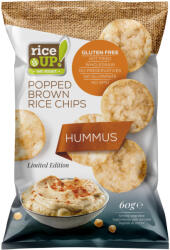 RiceUP! barna rizs chips humusz ízű 60 g (Gluténmentes)