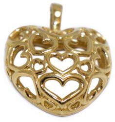 Ékszershop Áttört szíves arany medál (1310950)