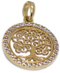 Ékszershop Köves életfa arany medál (1315922)