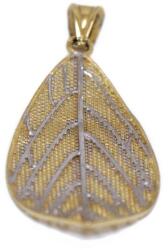 Ékszershop Bicolor levél arany medál (1203072)