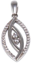 Ékszershop Köves áttört fehérarany medál (1302038)