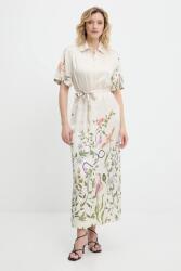 ANSWEAR ruha fekete, maxi, egyenes - bézs L