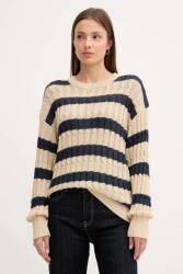 Tommy Hilfiger vászon pulóver könnyű, bézs, WW0WW44481 - bézs XXL
