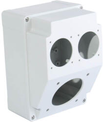 TP Electric Üres ipari doboz 120×170mm fúrt 3 fázisú (75x75) aljzathoz+1 fázisú aljzathoz 2 furat 3317-000-1114 (3317-000-1114)