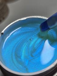 Kievskaya Freeze Gel Lemon Holly - Gel Builder Lichid cu Nuanțe Galbene și Sclipici Strălucitor (FREEZE-LH)
