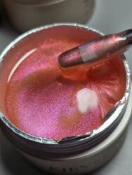 Kievskaya Freeze Gel London Hur - Gel Builder Lichid cu Nuanțe Roz și Sclipici Fin (FREEZE-LOH)