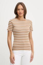 Tommy Hilfiger pamut póló fehér, WW0WW40587 - barna XL