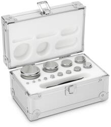 KERN E2 súlykészlet precíziós mérlegekhez 1 g - 1 kg alumínium dobozban (312-066)