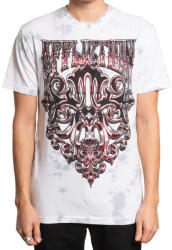AFFLICTION Tricou bărbați AFFLICTION - DISSIDENT - WHITE/LT. GREY CRYSTAL WASH - A28446-WLGS