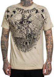 AFFLICTION Tricou bărbați AFFLICTION - SILENT CURSE - SAND OIL STAIN - A26977-SNOS