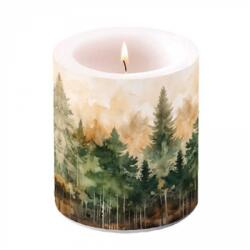 Ambiente Evergreen trees átvilágítós gyertya 10x10cm