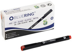 BLUERING Rostirón, tűfilc alkoholos 1mm, OHP Bluering® M piros (BR200308) - veryjet