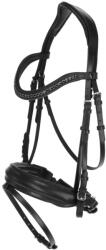 KERBL Swedish svédorrszíjas kantár, fekete, Full (KR3230201)