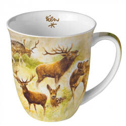 Ambiente Collage of deers porcelánbögre 0, 4l (18417770)