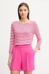 Benetton hosszú ujjú lenkeverékből rózsaszín, 38O0D109X - rózsaszín XS