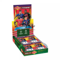 Topps 2022-23 Topps Finest Flashbacks UEFA Club Competitions Soccer Hobby Box - focis kártya doboz