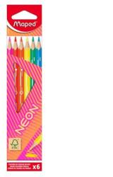 Maped Színes ceruza készlet háromszögletű Maped Neon 6 különböző szín (831801FC)