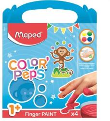 Maped Ujjfesték, alap színek, 4x80 g, MAPED