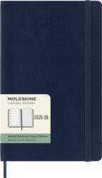 Moleskine Határidőnapló 2025/26 18 Hónap Heti Puha Zafír Kék "L (7540150002)