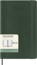 Moleskine Határidőnapló 2025/26 18 Hónap Heti Puha Mirtusz Zöld "L (7540150004)