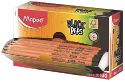 Maped Grafitceruza display, HB, háromszögletű, MAPED "Black Peps