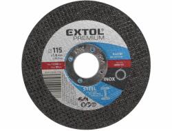 Extol vágókorong acélhoz/inoxhoz, kék; 115×1, 6×22, 2mm, max 13300 ford/perc
