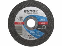 Extol vágókorong acélhoz/inoxhoz, kék; 125×1, 6×22, 2mm, max 12200 ford/perc (8808112)