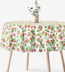 Goldea față de masă decorativă valencia - fructe de pădure - rotundă Ø 270 cm Fata de masa