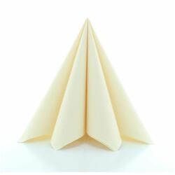 Mank textilhatású szalvéta 40x40 cm 50 lap/csomag - krém