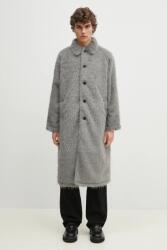 Mki Miyuki Zoku kabát Faux Alpaca Car Coat férfi, szürke, átmeneti, FAUX. ALPACA. CAR. COAT. LI - szürke L