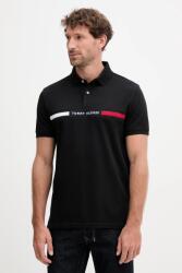 Tommy Hilfiger poló - fekete S - answear - 23 990 Ft